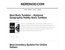 Tablet Screenshot of nerdnod.com